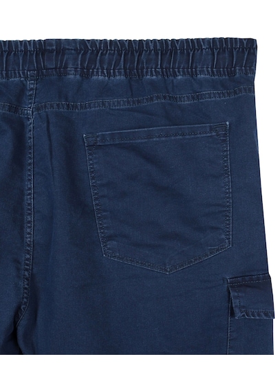 Erkek Büyük Beden 100-156 Kilo Arası İçin Uygun Kargo Cepli Jogger Kot Pantolon Lacivert