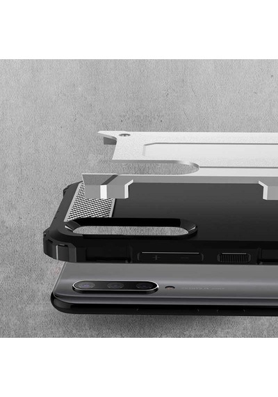 Noktaks - Xiaomi Uyumlu Xiaomi Mi A3 - Kılıf Çift Katman Zırh Tank Crash Military Kapak - Gold