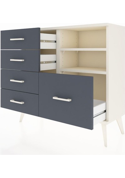 Arges Şifonyer 2 Raflı 5 Çekmeceli 88x30x80 Aytaşı-aytaşı/antrasit Aytaşı/antrasit Arges Şifonyer 2 Raflı 5 Çekmeceli 88x30x80 Aytaşı-aytaşı/antrasit Aytaşı/antrasit