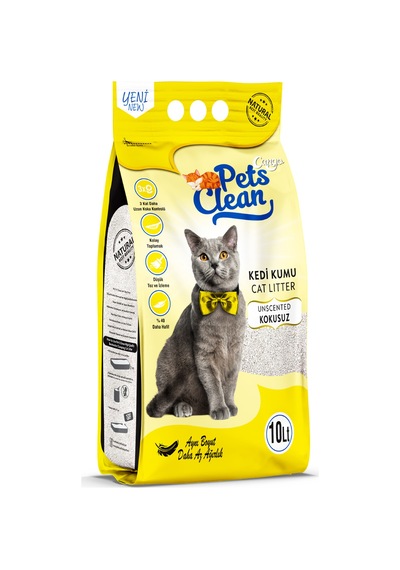Pets Clean Kedi Kumu Natural Kokusuz 10lt