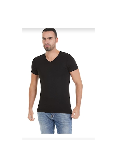 Yıldız 481 Erkek Bambu V Yaka Kısa Kol Atlet 3 Adet 001