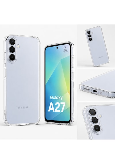 Samsung Galaxy A27 İle Uyumlu Kılıf Şeffaf Kamera Korumalı Esnek Silikon Telefon Kılıfı Kapak