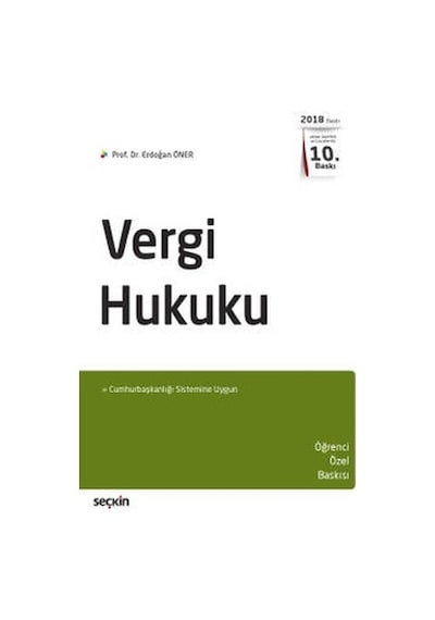 Vergi Hukuku Erdoğan Öner