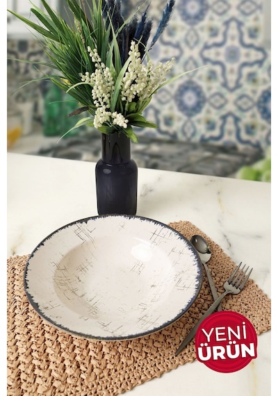 Keramika Delta Makarna Tabağı 26 Cm 19234 Krem