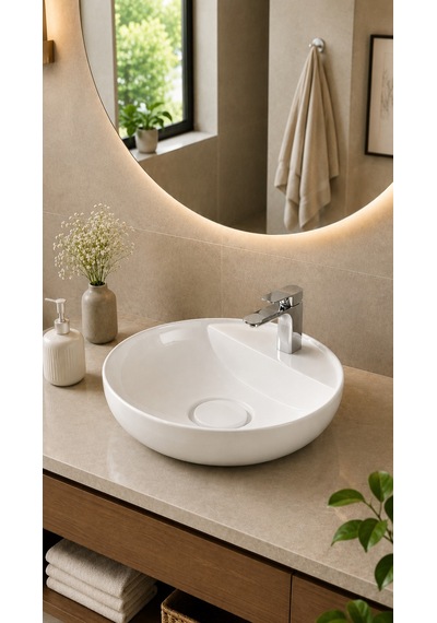 Vısıon Class Tezgah Üstü Lavabo Beyaz 16342