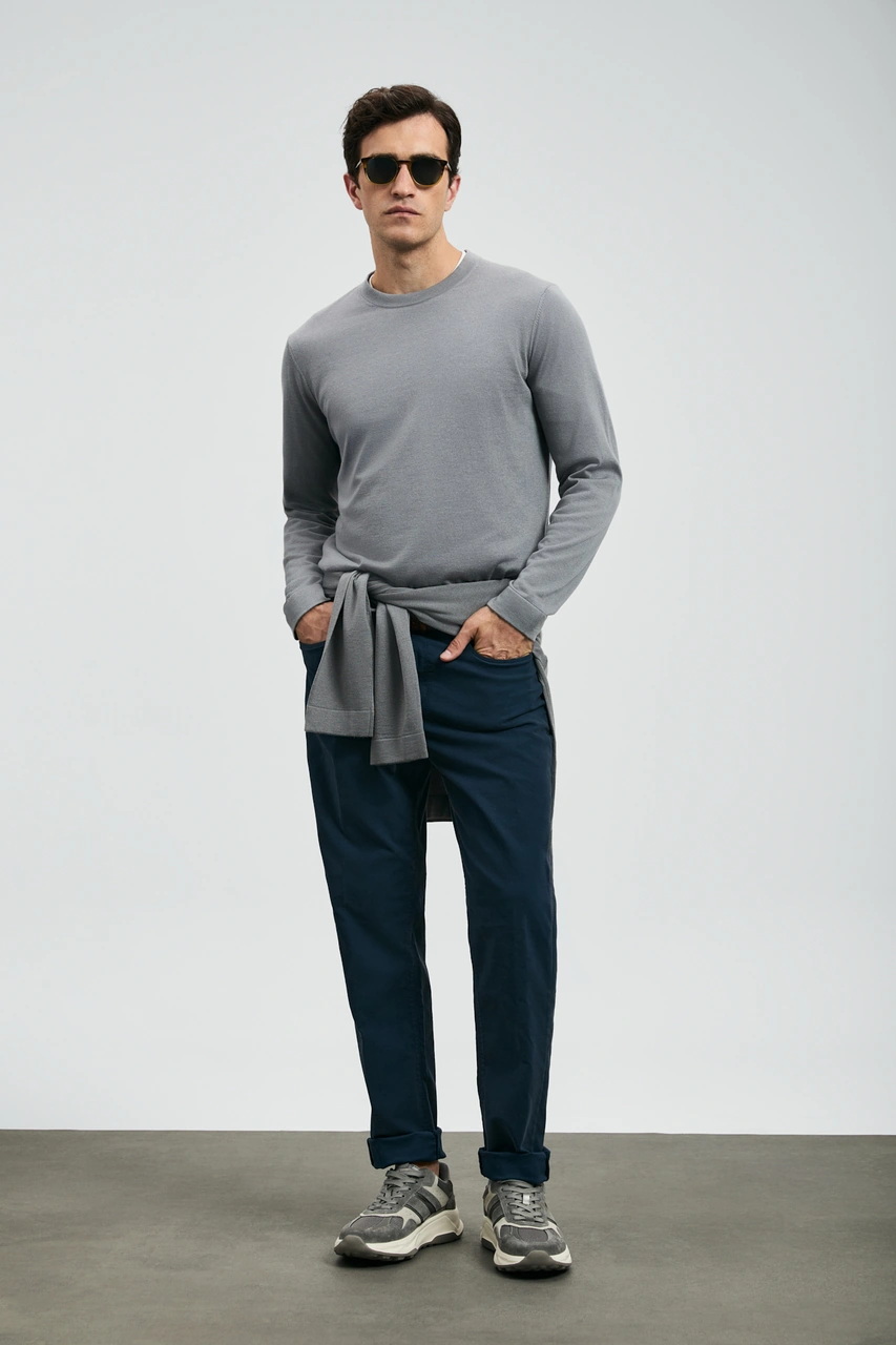 Lufian Helt Spor 5 Cep Erkek Pantolon Slim Fit Lacivert Lacivert 112190348100200 Lacivert