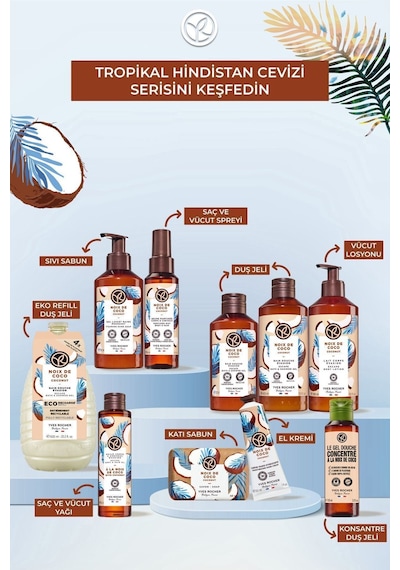 Vegan Tropikal Hindistan Cevizi Kokulu Nemlendirici Ve Besleyici Vücut Losyonu 390 Ml
