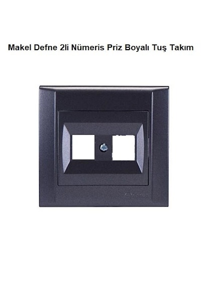 Makel Defne 2 Li Nümeris Telefon Prizi Boyalı Tuş Takımı 5 Adet