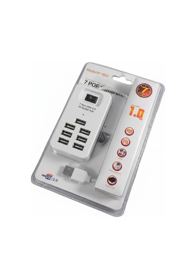 Lexroo 7 Port Usb 2.0 Anahtarlı Ve 1 Metre Kablolu Hub Çoklayıcı, Usb 2.0, 480 Mbps'e Kadar