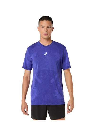 Asics Road Seamless Erkek Lacivert Koşu T-shirt 2011d355-403 Mavi