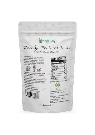 Fibrelle Bezelye Proteini 1000g Aromasız