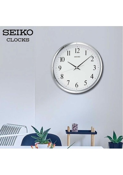 Seiko Qxa417s Metalik Renkli Plastik Kasa Quartz Mekanizmalı Duvar Saati Çok Renkli