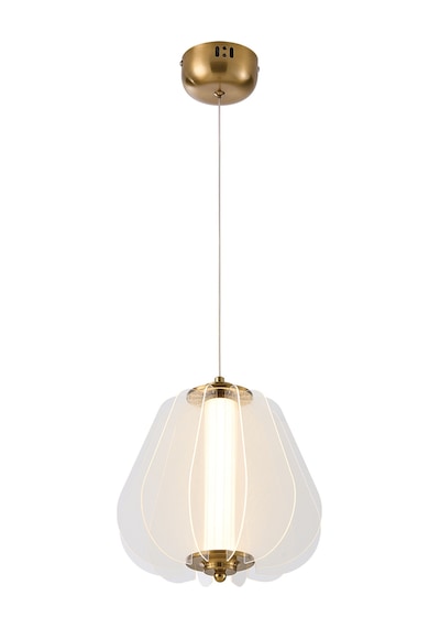Hopps 18 Watt 3000k Elips Bakır Tekli Led Sarkıt Avize Bakır
