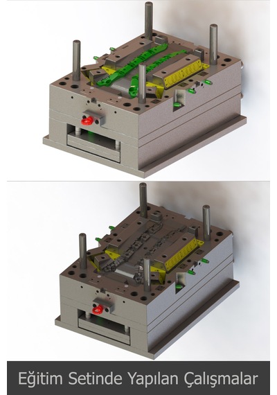 Solidworks Kalıp İleri. 3 Plakalı, Boynuz Maça, Jiggle Maça Uygulama Video Ders Eğitim Seti
