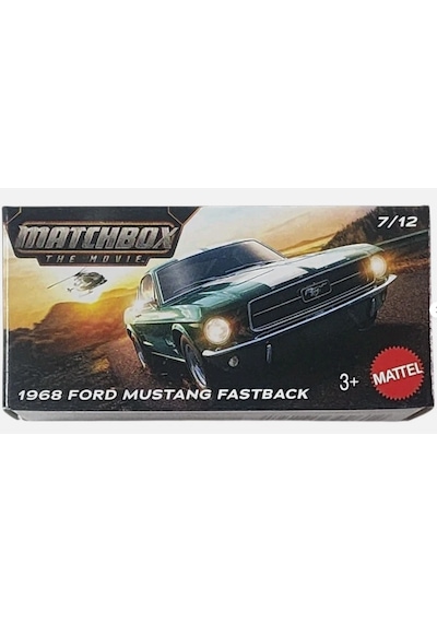 Matchbox The Movie 1968 Ford Mustang Fastback Koyu Yeşil