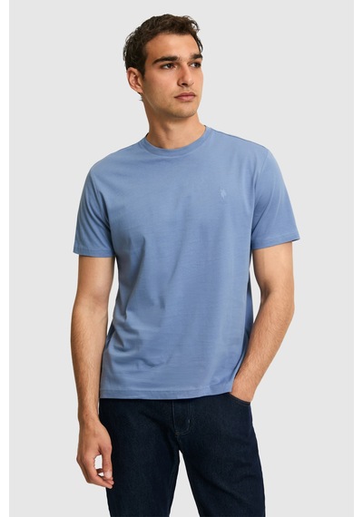 U.s. Polo Assn. Erkek İndigo Tişört Basic 50326953-vr028