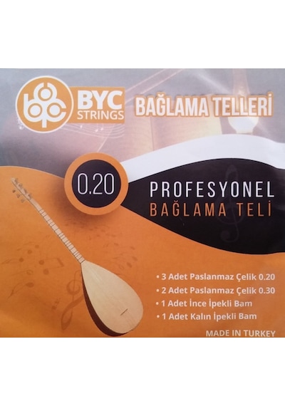 7nota BYC20 0.20 Uzun Sap Bağlama Teli Saz Teli