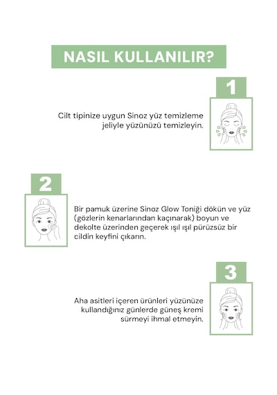 Sinoz %5 Glikolik Asitli Gözenek Sıkılaştırıcı Peeling Etkili Glow Tonik 200 ML