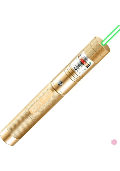 Lazer 303 Şarjlı Güçlü Lazer Kalem + Şarj Aparatı Sarı