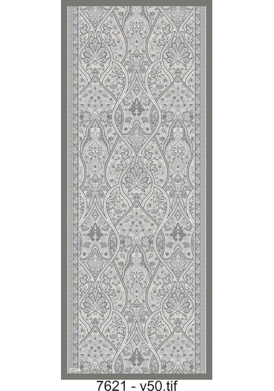 Mirsoy Scarf Sara Etnik Desen Şal Gri