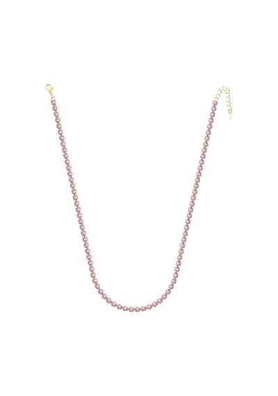Merano Design 5mm Pembe Su Yolu Gold Kolye Sarı