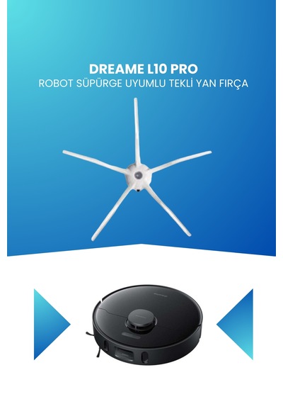 Dreame L10 Pro Robot Süpürge Uyumlu Tekli Yan Fırça