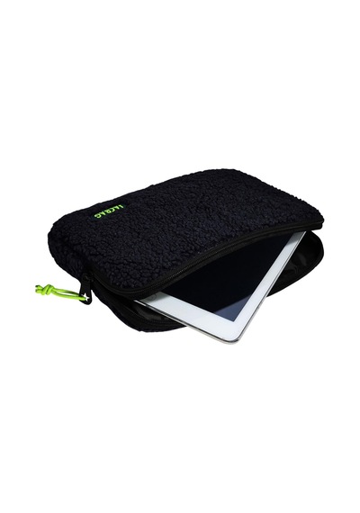 Jacbag Teddy Siyah/sarı Peluş Erkek Çocuk Tablet Çantası Tablet Kılıfı