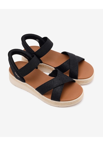 Skechers Bobs Sun Ray Kadın Siyah Sandalet 114417 Blk