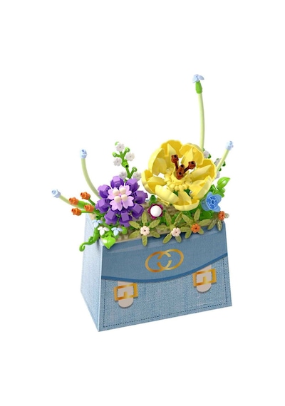 Bloom Boutique Çiçek Çanta Mini Blok Yapım Seti 223 Parça Yetişkin Ve Çocuk Dıy Dekorasyon