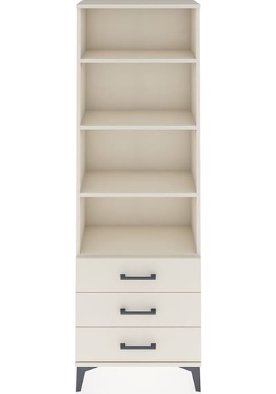 Arges Dolap 4 Raflı 3 Çekmeceli 60x30x182 Aytaşı-aytaşı Aytası