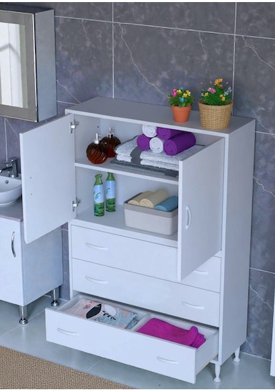 Eliusta Alia Çok Kullanışlı Dolap G:90 Cm Üst Bölme Kapaklı Alt Bölme Çekmeceli 90x138x32,5 Cm Modüler Dolap Beyaz Eliusta Alia Çok Kullanışlı Dolap G:90 Cm Üst Bölme Kapaklı Alt Bölme Çekmeceli 90x138x32,5 Cm Modüler Dolap Beyaz