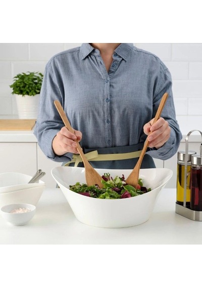 Ikea Grönsaker Salata Servis Seti 31 Cm Kahverengi