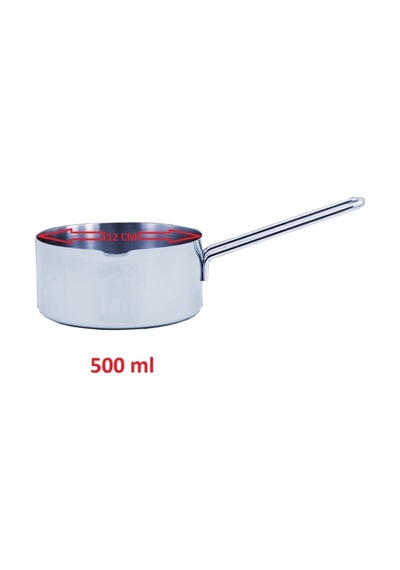 Çelik Cezve Kaçerola Sütlük ve Sosluk 12 CM 500 ML