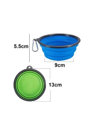 Katlanabilir Silikon Köpek Mama ve Su Kabı 350 ML