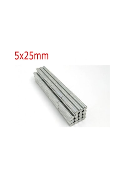 2 Adet Neodyum Mıknatıs Kedi Gözü Uygulaması Için 5x25mm Magnet