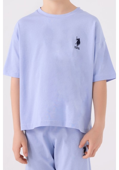 U.S. Polo Assn. Erkek Çocuk Mavi Bermuda Takımı 5274-43674 Mavi