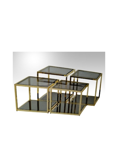 Zigon Ogem 102 Ve Orta Sehpa Kare Takım Metal Transmisyon Gold K