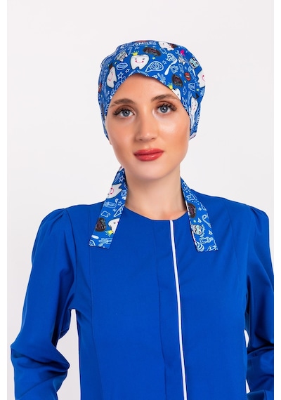 Tesettür Cerrahi Bone - Lacivert Diş Mavi