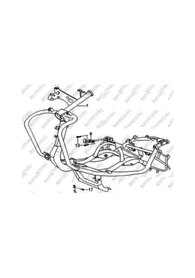 Mondial Şasi Sk 125 Mt Mondial.