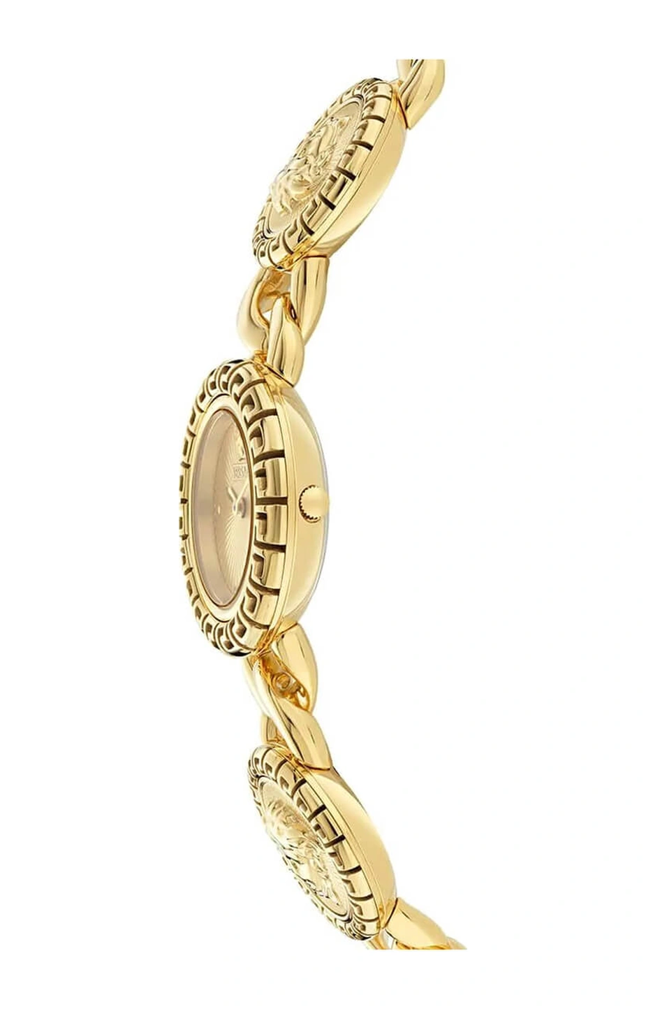 Versace Greca Stud Icon 28 Mm Quartz Saat Vrscve0q00425 Altın