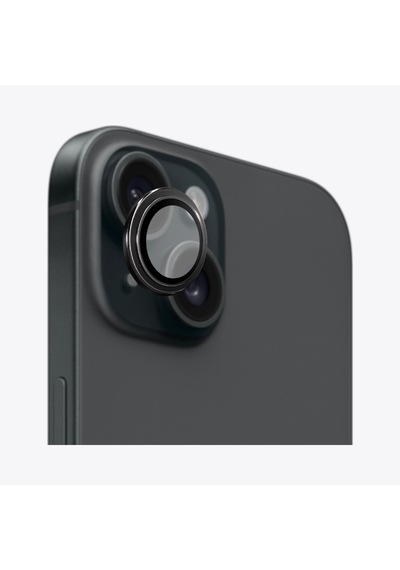 Safeus Safir Temperli Kamera Lens Koruyucu Apple Uyumlu iPhone 15 Plus Ve İle Siyah