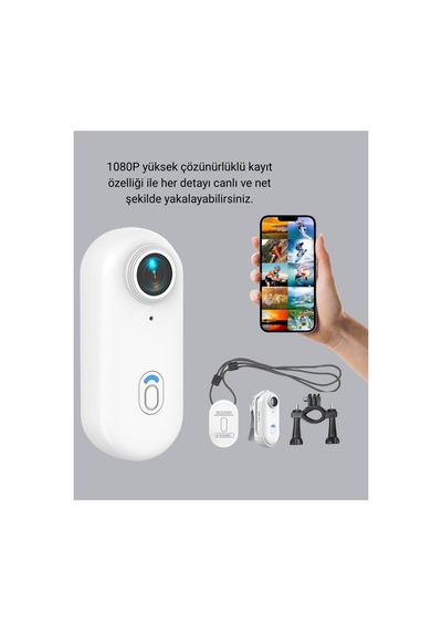 Tek Najma 4k Full Hd Spor Kamerası 360 Klips Ve Wifi Özellikli Yeni