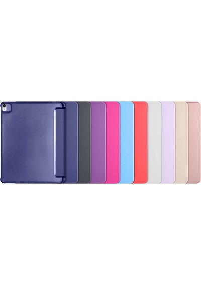 Apple Uyumlu iPad Air 13 2024 Smart Cover Kalem Bölmeli Standlı 1-1 Kılıf Arka Kapak