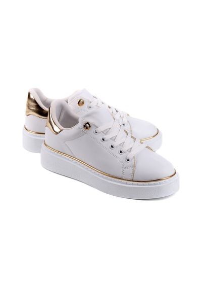 Stato Lisbon Minimal Şerit Detaylı Günlük Sneaker Beyaz
