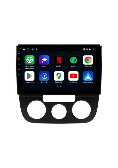 Volkswagen Jetta Android Multimedya 2006-2009 Carplay Android Auto Navigasyon 10gb Ram 256gb Pro 9"