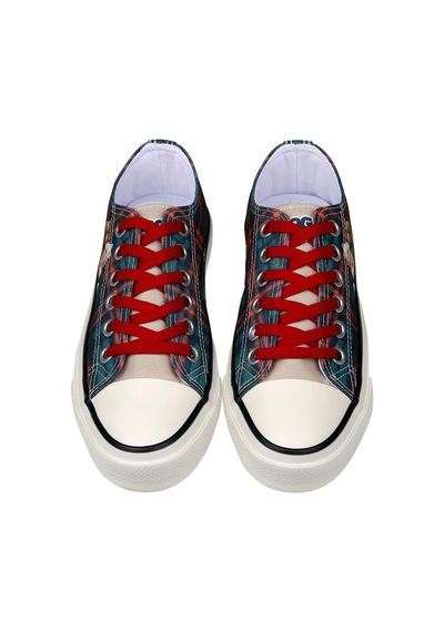 Kadın Vegan Çok Renkli Sneakers - Teddy Bear Tasarım