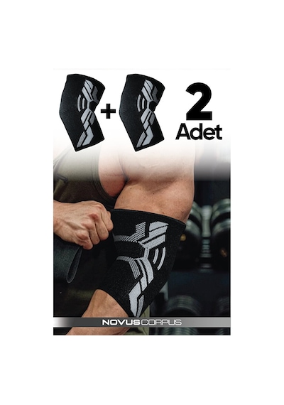 2'li Fitness Spor Dirseklik Unisex Elbow Sleeve Spor Antrenman Destek Koşu Gym Ortopedik Dirseklik
