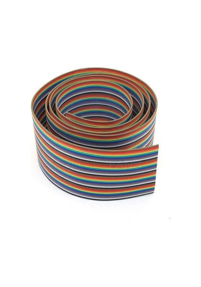 40 Pin Rainbow Ribbon Idc Kablo 1 Metre