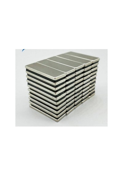 10 Adet 30x10x3 Mm Süper Güçlü Neodyum Mıknatıs Dikdörtgen Köşeli Magnet