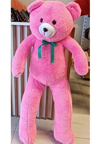100 Cm Büyük Boy Fiyonklu Ayıcık Peluş Beyaz
